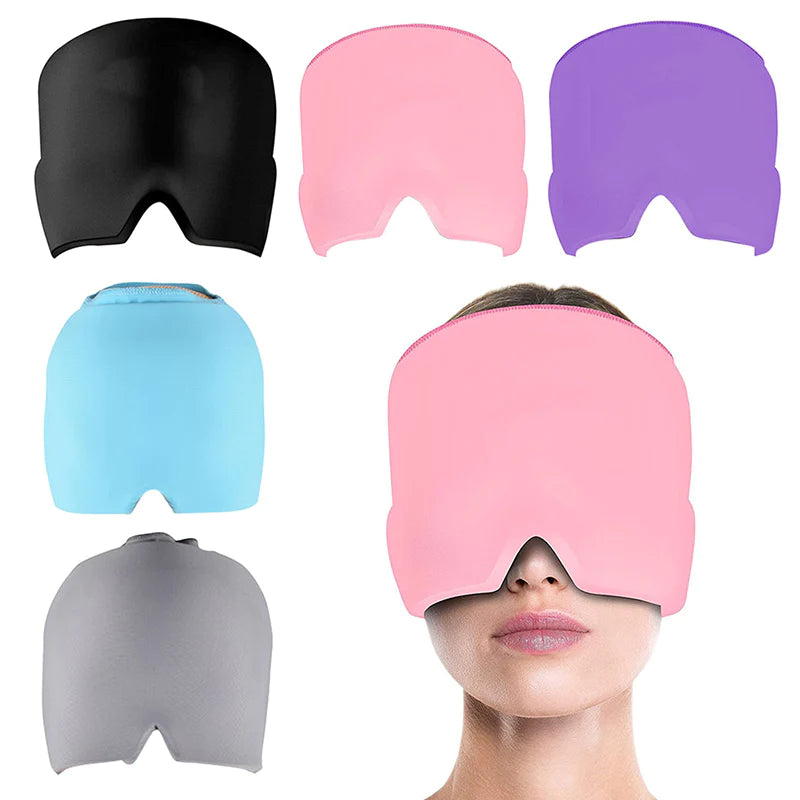 ThermiZen™ Cold Therapy Head Wrap & Eye Mask – Headache, Migraine & Stress Relief