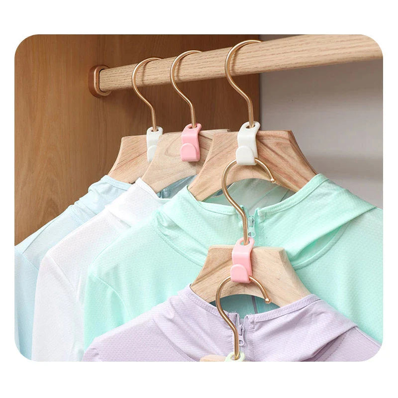 40PCS Clothes Hanger Connector Hooks – Space-Saving Closet Organizer for Hangers, Belts, Bags & Accessories