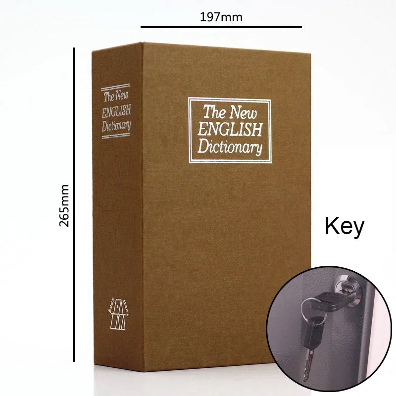 Dictionary Mini Book Safe – Hidden Security Lock Box for Cash, Keys, Jewelry & Valuables