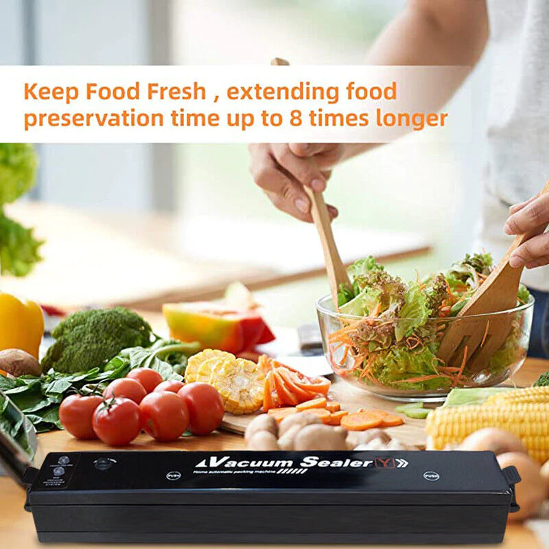 Automatic Vacuum Sealer Machine with Seal Bags – Food Preservation Saver for Dry & Wet Foods
