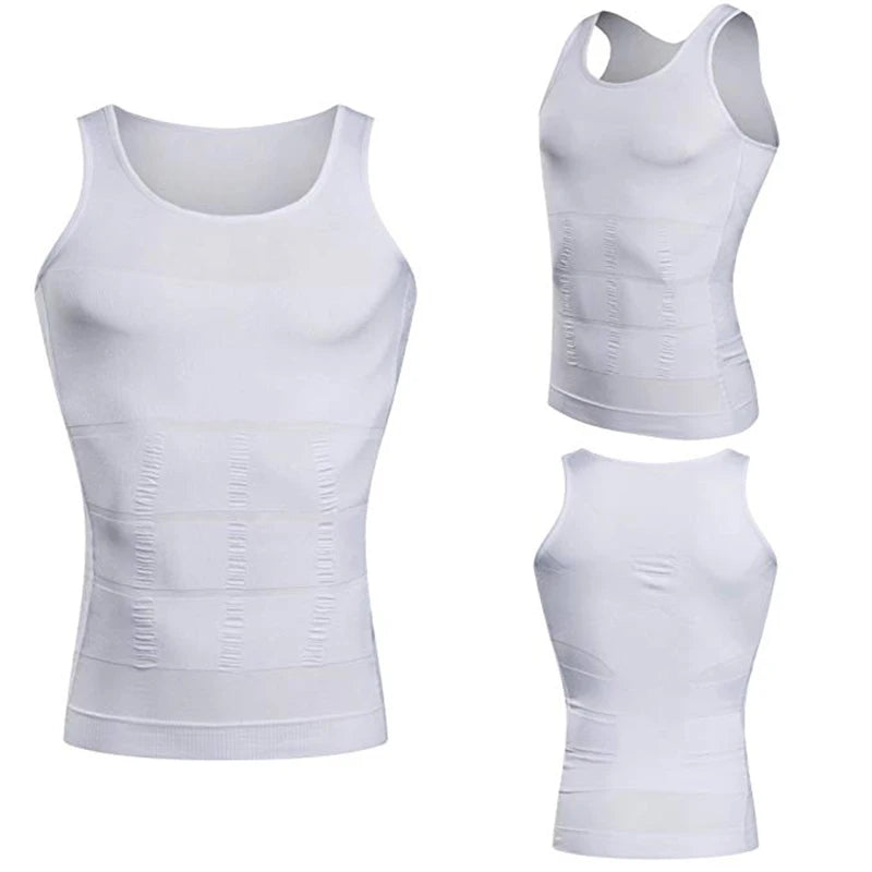 Men’s Slimming Compression Tank Top – Abdomen & Chest Shaper with Back Support