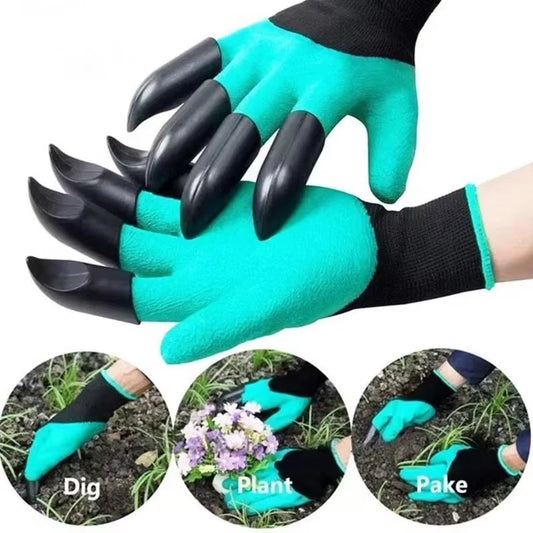 Clawterra™ Gardening Gloves – Waterproof, Stab-Resistant Planting & Digging Gloves with Built-In Claws