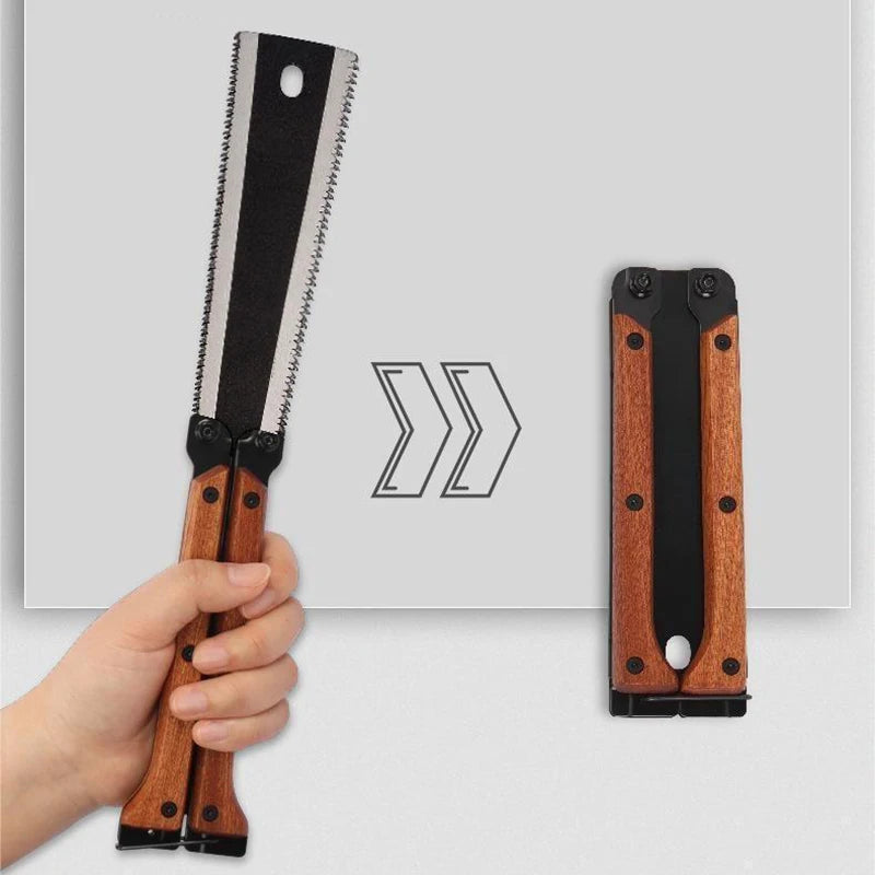 Multifunctional Folding Butterfly Saw – Double-Sided Handheld Woodworking & Logging Tool